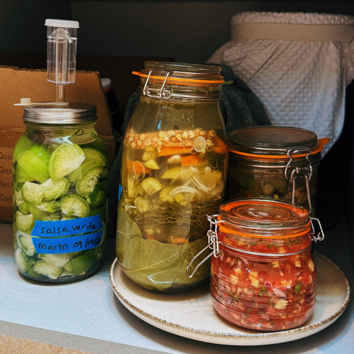 Fermenta varios frascos a la vez sin confundirte